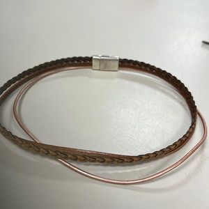 Magnetic corded bracket